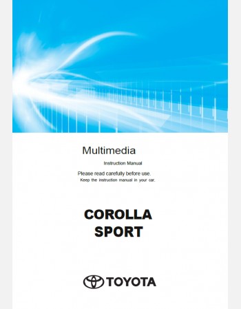 toyota corolla sport 2022- 2023 navigation & multimedia system manual